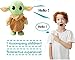 PAZATAO Talking Baby Yoda 7.8 Inch Walking, Talking, Interactive Plush Toy for Kids, Boys, Girls