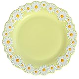 SUKORI Dining Plate Cake Plate Ceramic Dinner Plate Tableware Household Delicate Embossed Daisy Fruit Dessert Dessert Small Plate Tableware