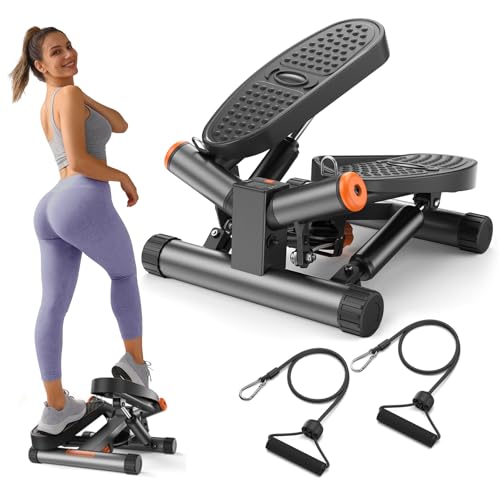 Niceday Mini Stepper: Stair Stepper with Bands & LCD
