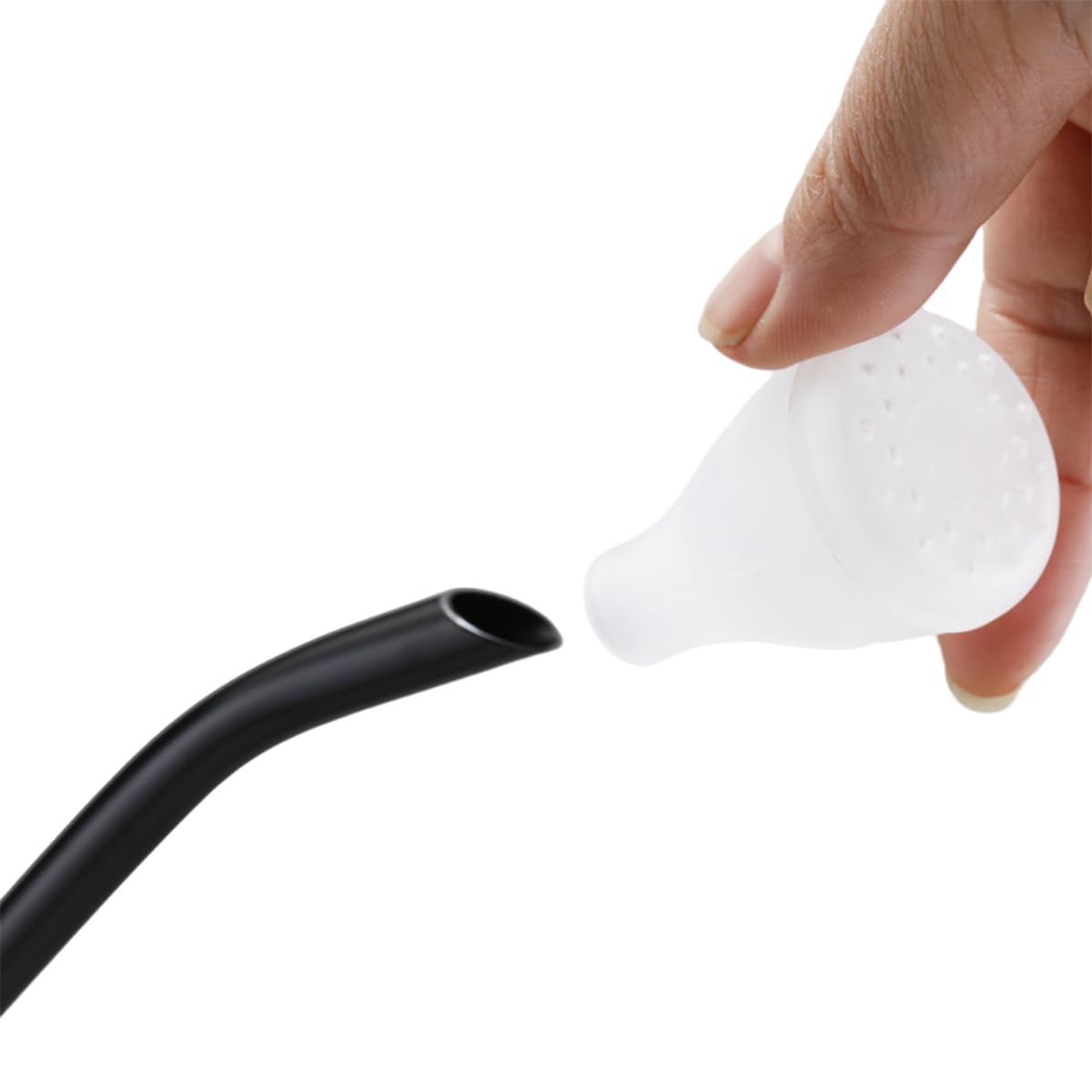 L&H Unico Annaffiatoio in acciaio inox da 1,94 l, beccuccio lungo per irrigazione di piante da interno o giardinaggio all'aperto, con 2 beccucci rimovibili per fiori, nero