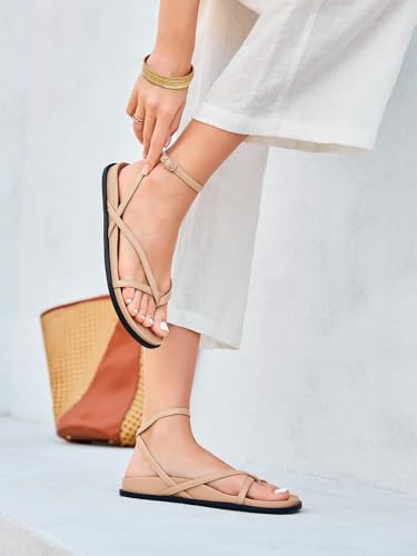 Image of Coutgo Women's Strappy Flat Sandals
