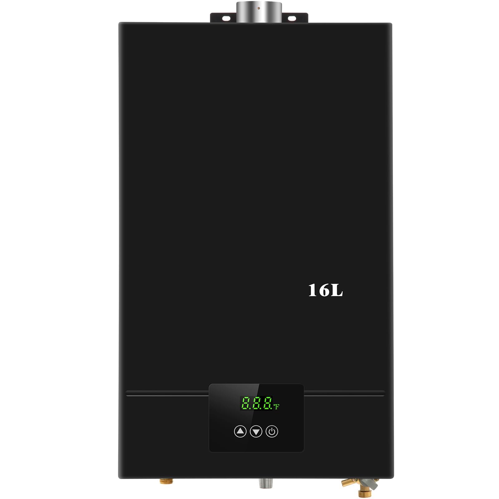 Tankless Water Heater, Propane Indoor 4.21 GPM 16L, Hot Propane Gas Instant Water Heater with Multi Protection, Fahrenheit Digital Display