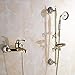 Produktbild Duschset Wandmontage Badezimmer Golden Messing Handbrause Duscharmatur mit Schiebestange Handbrause Seife Dis