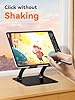 tounee Tablet Holder Stand, Dual Rod Adjustable Aluminum Desktop Stand, Compatible with 4-16.5" iPads, Surface Tablets, Portable Monitor, Kindle and More (Black) #2