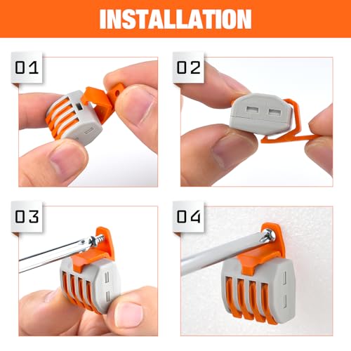 Image of Nilight 115PCS Lever Wire Connectors Nuts Kit 28-12AWG Inline Electrical Terminal 2 3 4 5 Port Assortment Quick Disconnect Push in Wires Connectors for Solid Stranded Wiring Projects