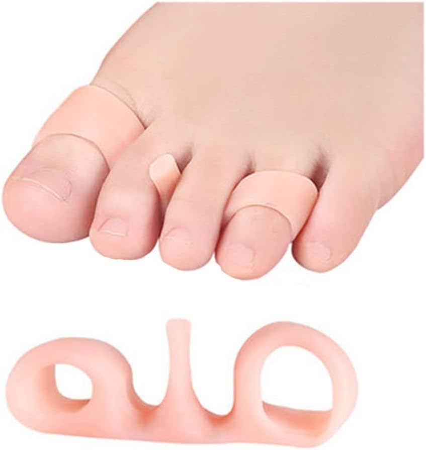 DEAVER 5 Pieces Yoga Toes Separators Silicone Toe Spreader Gel Stretchers for Overlapping Soft Bunion Corrector Straighteners, Spacer Running, Pain Relief