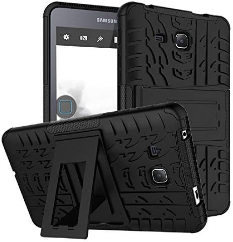 Maomi for Samsung Galaxy Tab A 7.0 Inch Case 2016 Release SM T280 T285 Kickstand Heavy Duty Cover (Black)