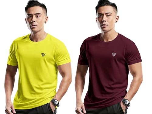 Image of Noble Monk Men's Regular Fit T Shirt |Half Sleeves |Round Neck | Casual T-Shirt for Me