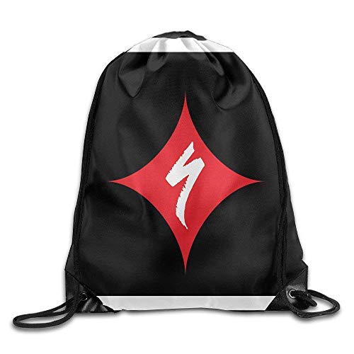 DHNKW Specialized Logo Drawstring Backpack Sack Bag Travel Bag