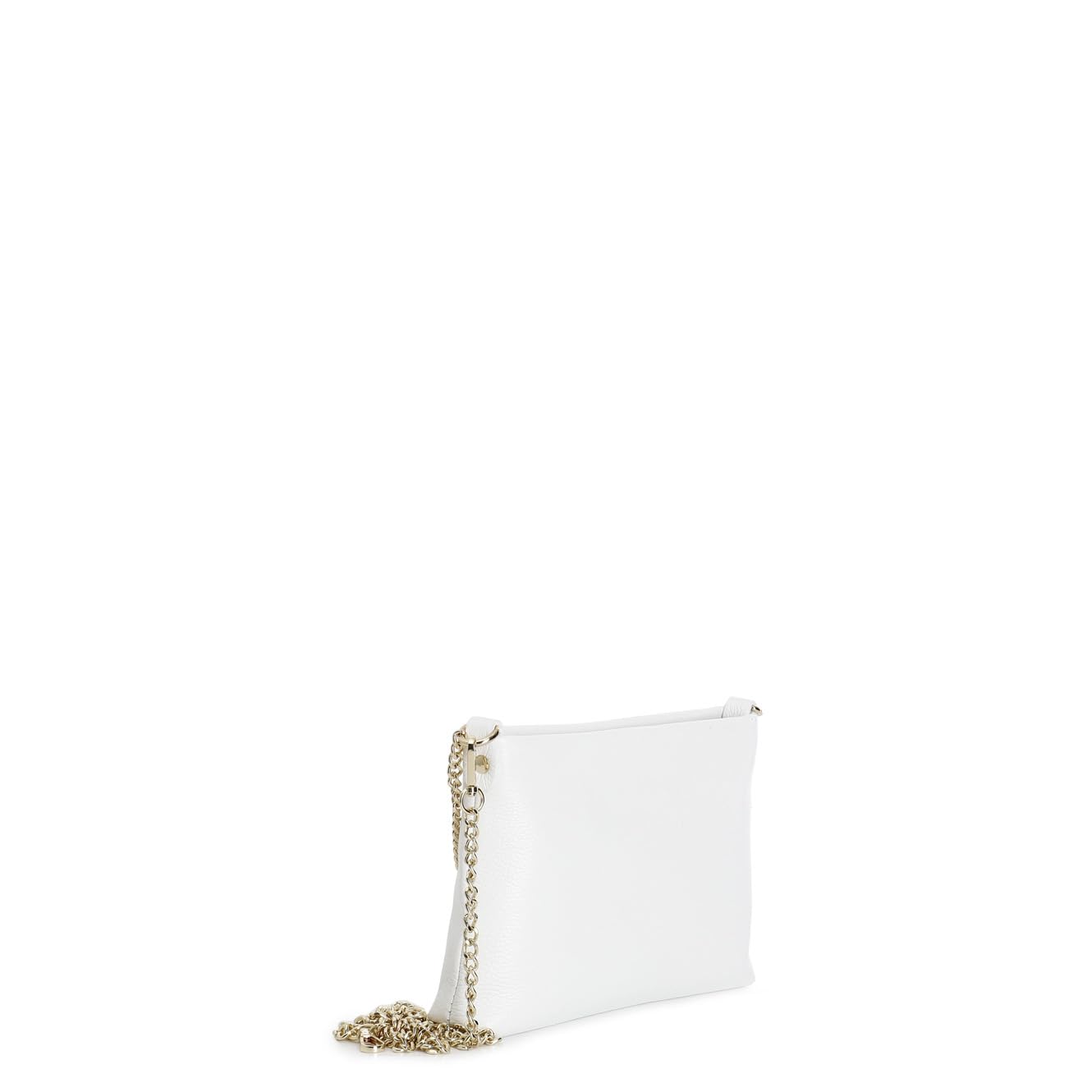 CAFèNOIR - Clutch De Piel Martillada Con Doble Correa De Cadena, Para Mujer, Talla Única