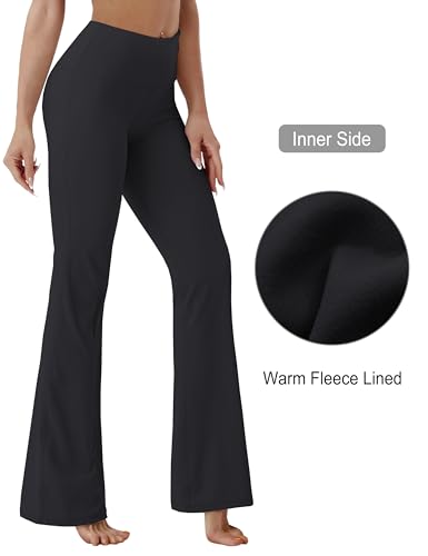 Image of BUBBLELIME 29 inch /31 inch /33 inch /35 inch /37 inch 3 Styles Women's High Waist Bootcut Yoga Pants Basic /Side Pockets Tummy Control Workout Flared