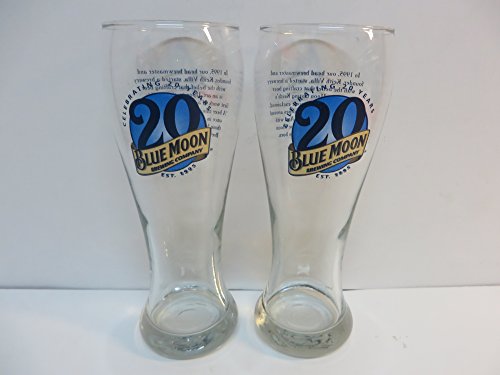 Blue Moon 20th Anniversary Glass Set