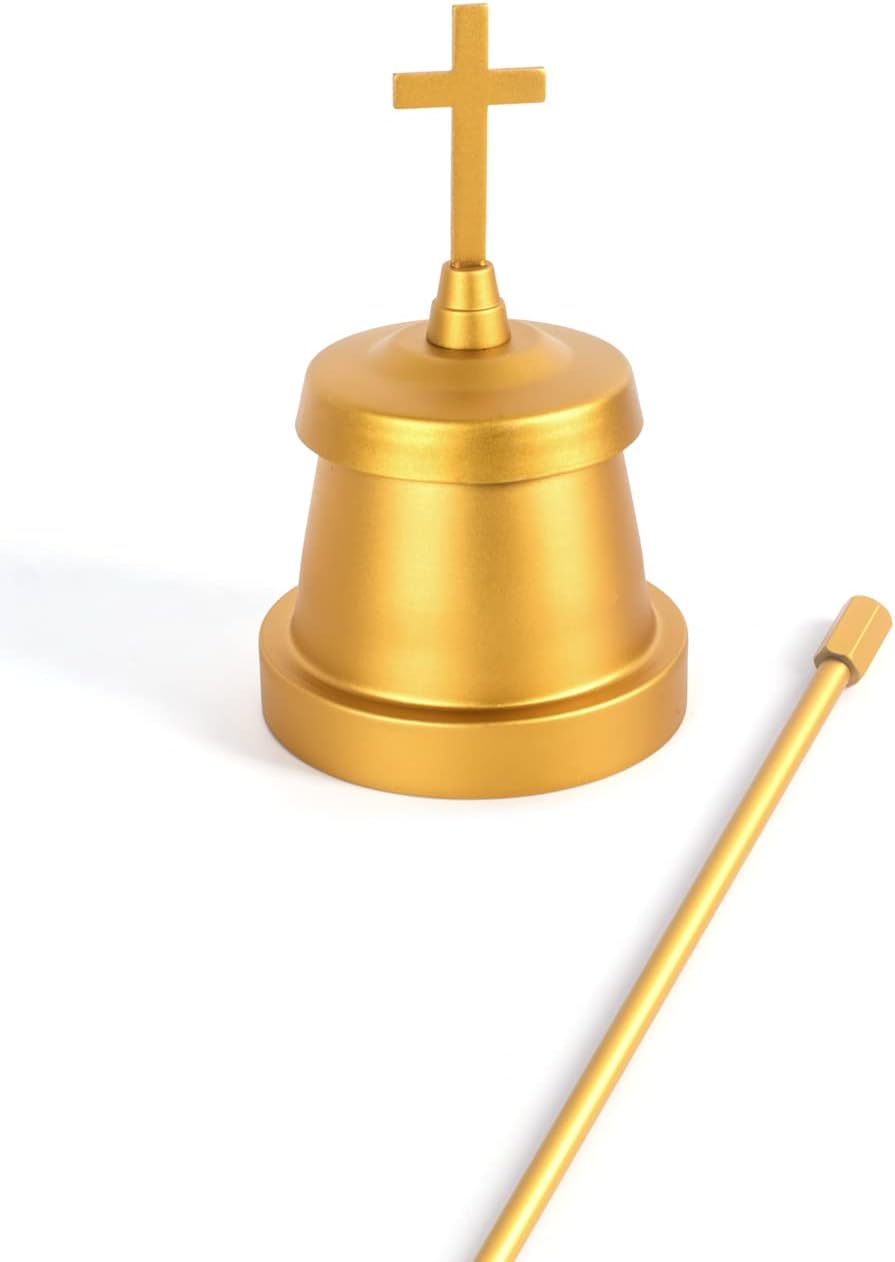 Cemetery Light Candle Holder, Grave Decorations Memorial Lantern with Crosses, Anodized Aluminum Eternal Light Dome Memorial Light Grave Lamp, Red(Includes Solar Candle) - Image 3