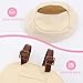 15cm-17cm Dolls Clothes with Adjustable Straps & Cute Hat for Girls, Summer Overalls Outfits Clothing Set for 17 CM Doll, Cute Fashion Ropa De for Have a Seat Doll Daily Wear-Pink