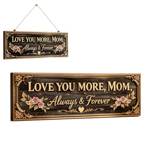 Suspension de porte Maman plaque de décoration florale vintage de qualité supérieure