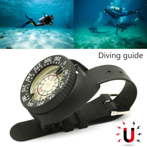 Brújula de Pulsera Ajustable Profesional para Buceo, Impermeable y Luminosa, Herramienta para Camping miniatura 2