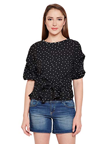 Image of oxolloxo Women's Cotton Short Sleeve Check Top