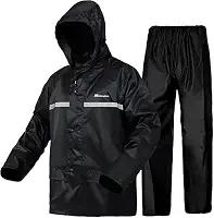 Capa de Chuva Motoqueiro Impermeável – Conjunto Completo com Jaqueta e Calça, PVC Reforçado, Ajuste Rápido, Leve e Durável – Ideal para Motociclistas e Ciclistas