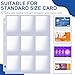 2160 Pockets Card Sleeves Binder Sheets, 9 Pocket Card Sleeves for 3 Ring Binde, Trading Cards Sleeves Fit for Baseball, Football, Game, Business Cards(120 Pages)