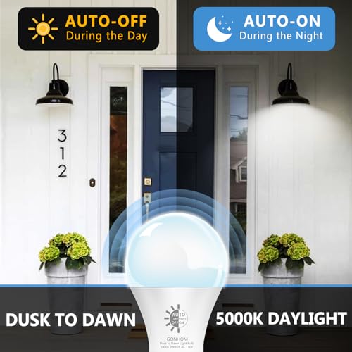 Gonhom 2 Pack Dusk To Dawn Light Bulbs Outdoor thumb #1