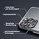 RhinoShield 9H Tempered Glass Kameraprotektoren, kompatibel mit [iPhone 16e] | Stoß- und Kratzfest, hohe Klarheit, explosionssicheren Schutz, Anti-Beschlag-Technologie - Schwarz