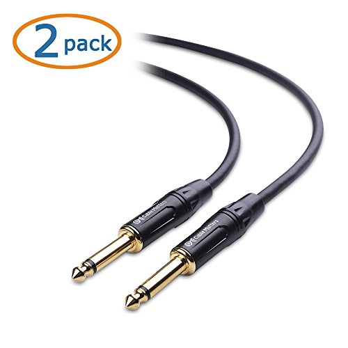Cable Matters 2-Pack 6,35 mm TS naar TS kabel voor elektrische gitaar (1/4 Kabel) 1,8 mtr - Image 3