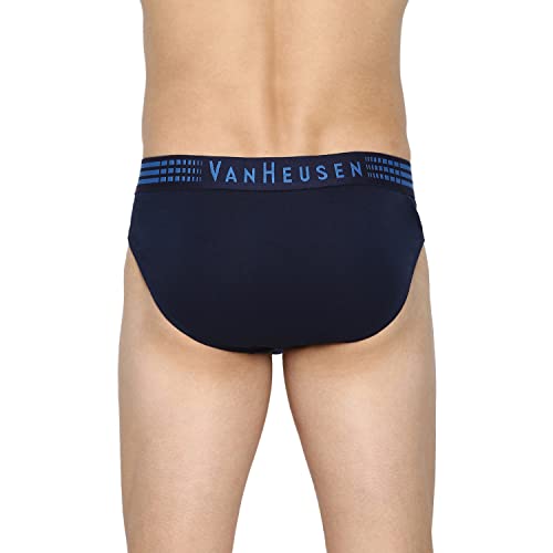 Image of Van Heusen Men Anti Bacterial Briefs - 100% Combed Cotton - Pack of 2 - Colour Fresh, Moisture Wicking