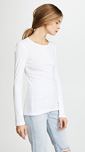 Image of Splendid 1x1 Rib Classic Long Sleeve Crew Neck Tee