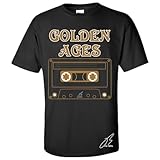 Shirt To Match Jordan Retro 1 Metallic Gold, Golden Ages Unisex Sneaker Graphic Tee,Best Gift,Birthday (L, Black)