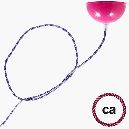 CA Creative Cables Lilac Rayon Covered Twisted Electric Cable 2x18 AWG - TM07-50ft, 2 x 18 AWG