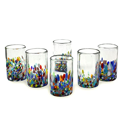 Multicolor Confetti Recycled Glass Set
