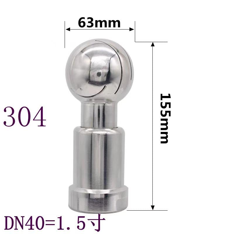 Boule de pulvérisation rotative en acier inoxydable 304 DN50 haute finition