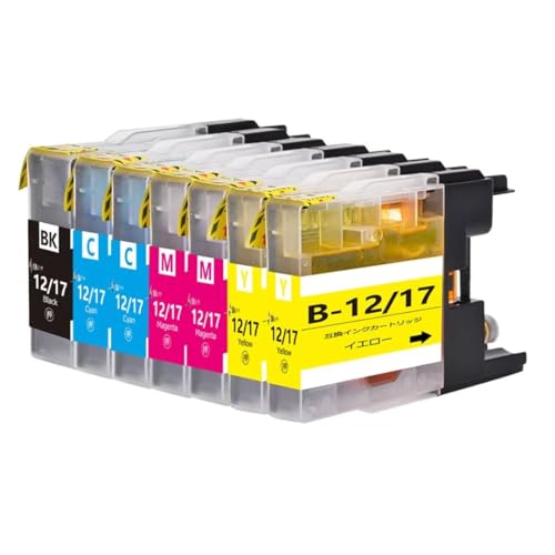 【新品】brother インクカートリッジ 6set LC12Y LC12BK Amazon.co.jp: LC12 ブラザーbrother用互換インクカートリッジLC12BK*1