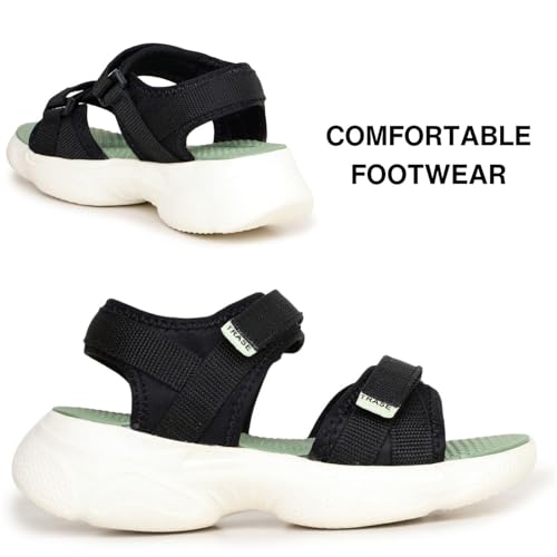 Image of TRASE Sports Sandals For Woman | Comfortable, Soft Cushioned Sole, Lightweight And Trendy Footwear | Adjustable Strap Womens Sandals | Casual And Stylish Floaters For Daily Use