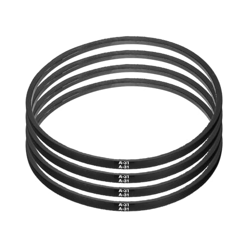 Image of uxcell 4pcs A31 or 4L330 Classic Wrapped Rubber V-Belt, 31 inch(775mm) Inside Circumference, A Profile V Belt