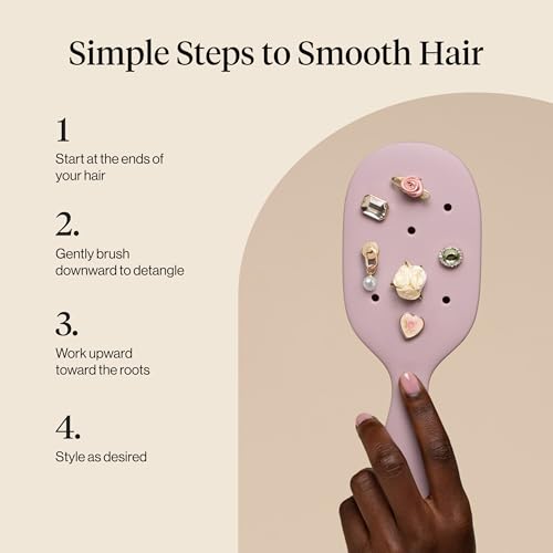 KitschPop™ Paddle Brush | Hair Brushes for Women – Soft Violet - image 8