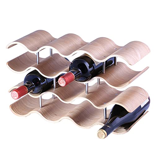 Soporte para botellas tipo vino de madera Acacia miniatura 3