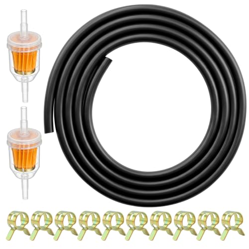 loxeu Kit Mangueras de Combustible 2m 5mm con 2 Filtros 10 Abrazaderas
