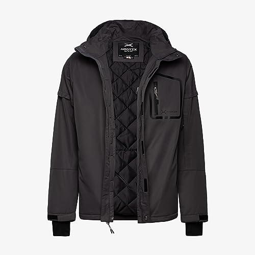 Men's Insulated Quilted Lining Waterproof Taped Peak Performance Ski Snowboard Jacket2