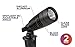 Moonrays 95557 1-Watt Low Voltage LED Outdoor Landscape Metal Spot Light Fixture, Black (Pack of 2)
