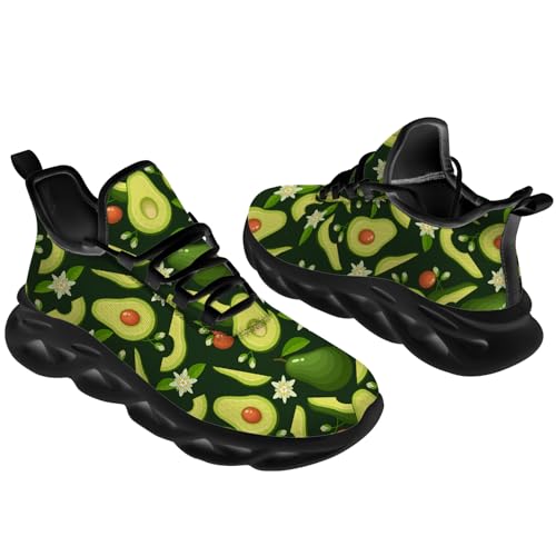 Avocado Running Shoes Men Women Custom Sneakers Add Name Lightweight Walking Tennis Shoes Gifts for Men Women3