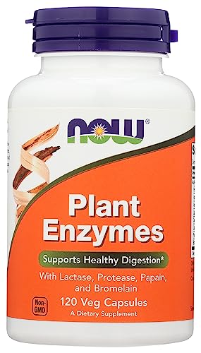Enzimas Digestivas de Plantas 120 cápsulas - NOW