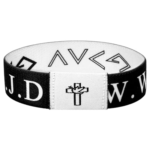 Aroncent WWJD What Would Jesus Do NFC �u���X���b�g:�����̐����̌��t �h�� ���߉\ �L���X�g���̃u���X���b�g - �\���˂̃V���{���t���@���I�M���}�C���_�[���X�g�o���h, regular, �|���G�X�e��+�`�b�v�B, 