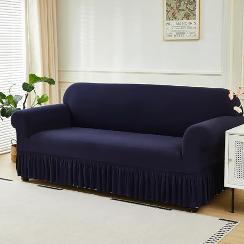 Housse de canapé extensible tout compris facile à installer pour salon