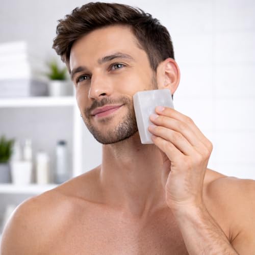 Image of Alum Stone Bar 400g Natural Fitkari Stone for Skin Tightening & Water Purification | Crystal White Alum Bar for Underarms & Shaving | Gentle & Effective Pack of 100g x 4