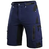 mountainbike damen bulls 【Klettverschlüssen Design 】Bund weitenregulierbar. Taille der Herren MTB Shorts mit verstellbaren Klettverschlüssen versehen, das elastische Hüftband sorgt für besseren Halt.Die einfache Passform und der elastische Bund halten Sie bequem. Radhose herren das weite Design bietet hervorragende Bewegungsfreiheit.