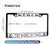 HOSNYE I Go Where I'm Towed License Plate Frame Black 2 Pcs Black Camper Vans Blue Tent Metal Cute Licenses Plates Frames Licenses Plate Covers Car Tag Frame for Women Men US Vehicles, 12 x 6 Inch