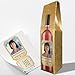 Produktbild Weinkarton & Weinetikett personalisiert mit Foto & Text | Set passend für eine Weinflasche (Roséwein/Rosé)