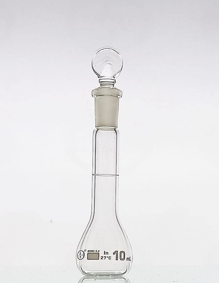 ISKO® Borosilicate Laboratory Flask Set of 4 (10ML, Volumetric Flask with Stopper)-image-37