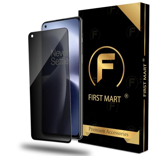 Image of FIRST MART Privacy Tempered Glass for OnePlus Nord 2T, Nord 2 & Nord CE | Anti-Spy Screen Protector, Edge-to-Edge 9H Scratch Protection, Case-Friendly, Bubble-Free | Pack of 1